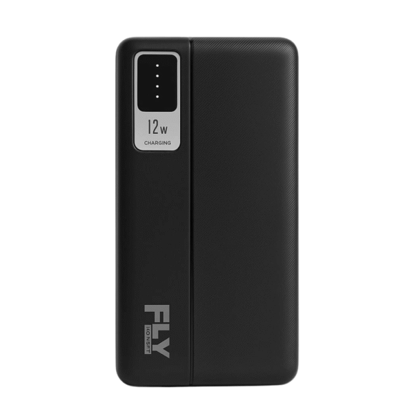 Fly 12W Fast Charging Power Bank – Black (10000mAh)