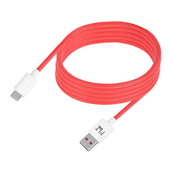 Fast Charging USB to Type-C Data Cable – 1 Meter (Red)