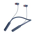 FLY Gadget Wireless Neckband Earphones with HD Sound & Long-Lasting Battery (Blue)